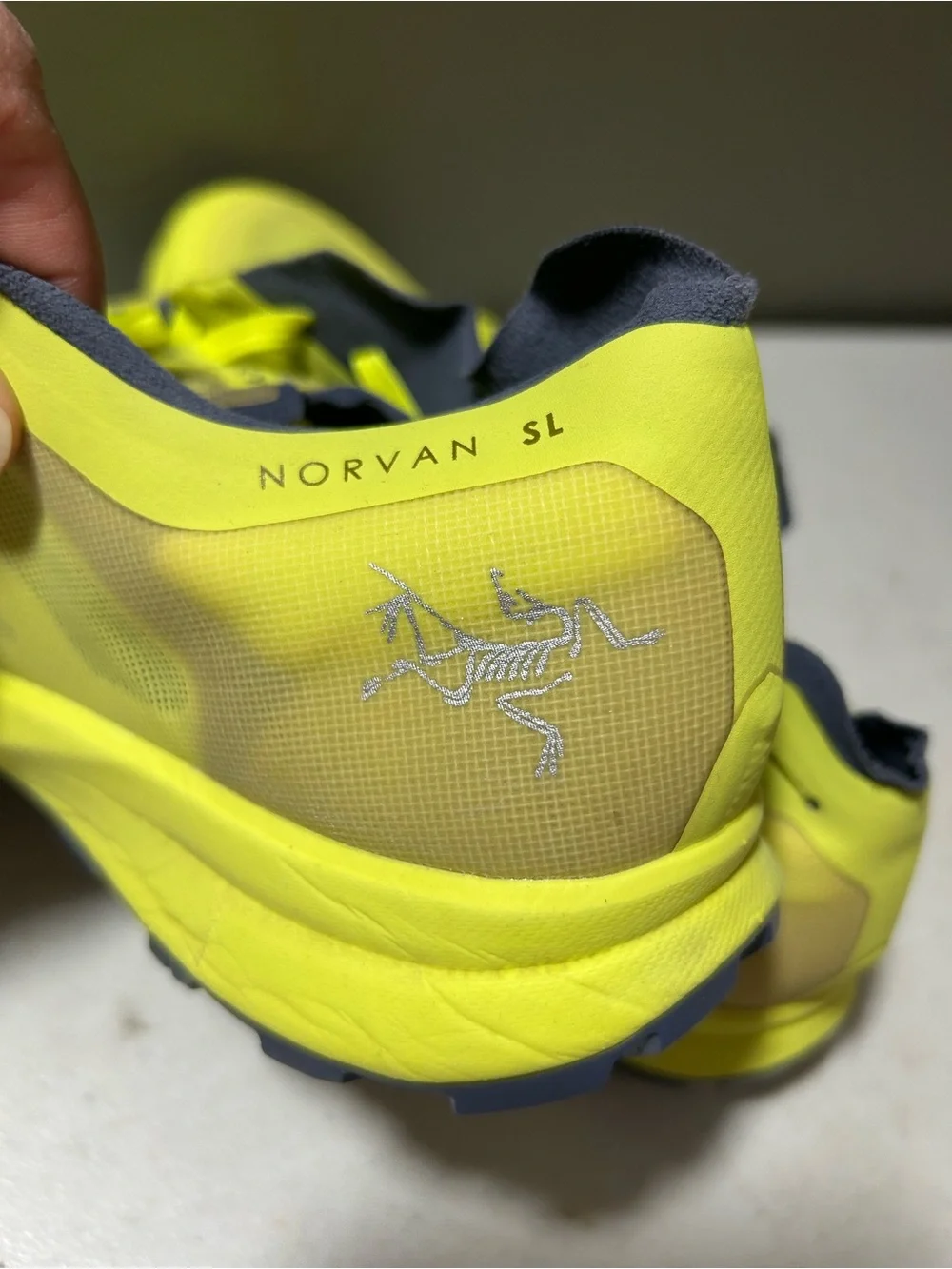 Arc'teryx Norvan womens Neon Yellow Trail Running Shoes size 9.5